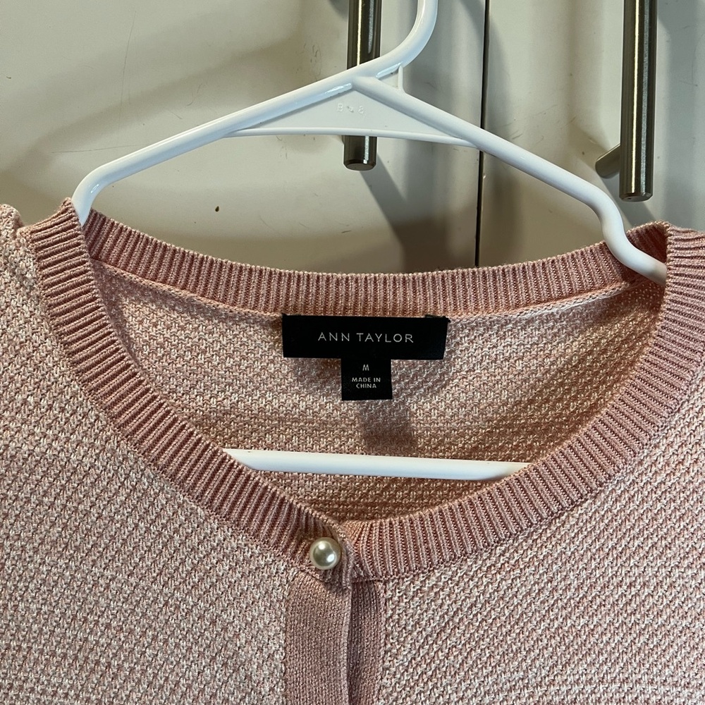 Ann Taylor Light Pink Cardigan Sweater - Picture 7 of 7
